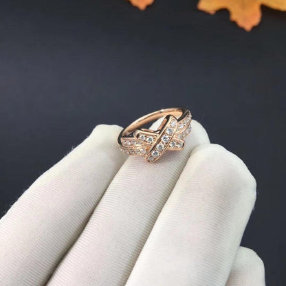 [Topon Jewelry]JEUX DE RING PINK GOLD DIAMOND