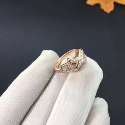 [Topon Jewelry]JEUX DE RING PINK GOLD DIAMOND