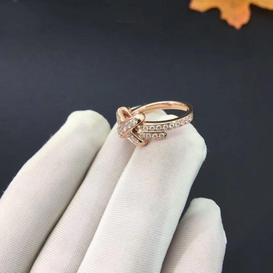 [Topon Jewelry]JEUX DE RING PINK GOLD DIAMOND