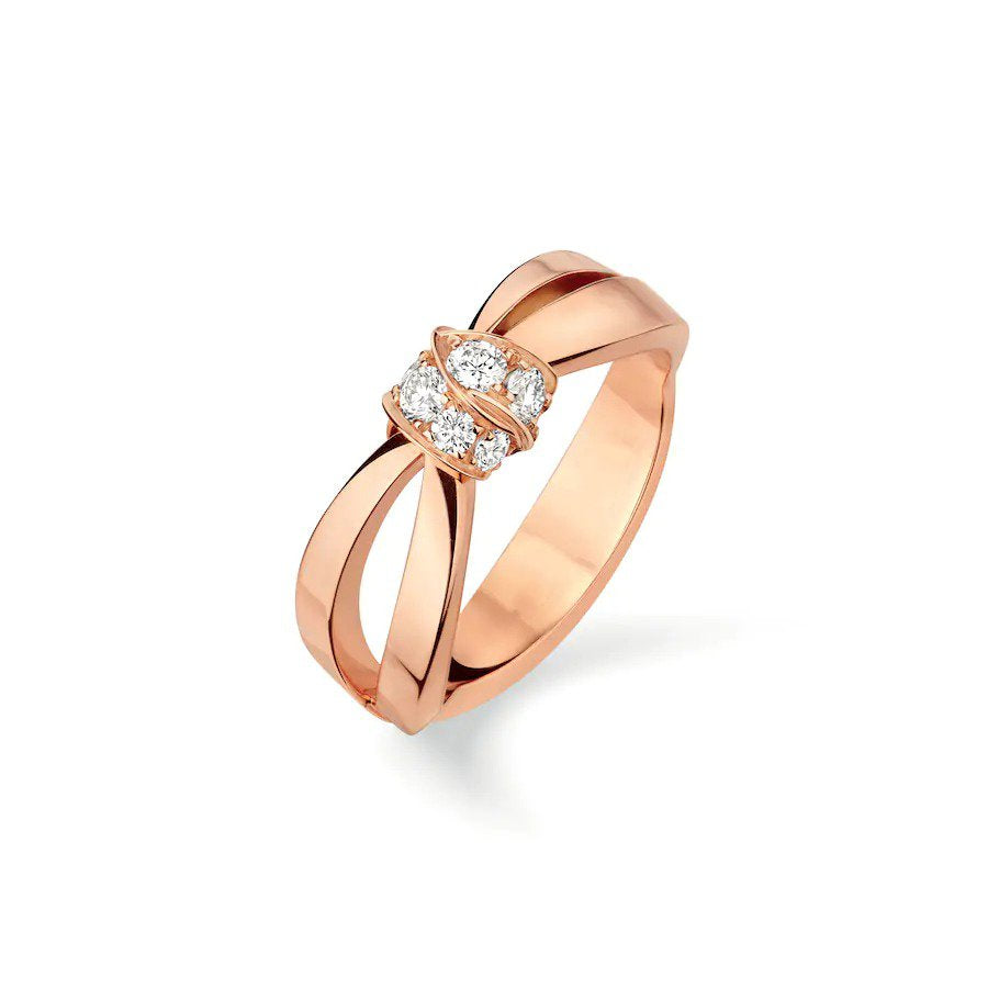 [Topon]LIENS RING PINK GOLD DIAMOND