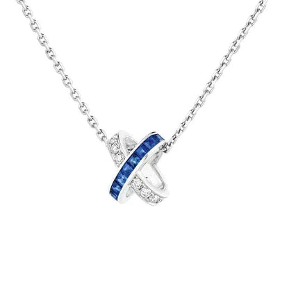 [Topon Jewelry]LIENS DIAMOND SILVER NECKLACE