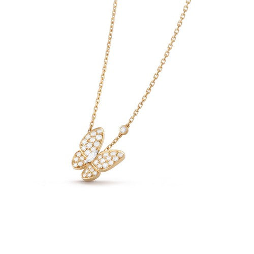 [Topon Jewelry]BUTTERFLY DIAMOND NECKLACE