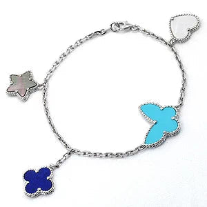 [Topon Jewelry]LUCKY SPRING SILVER BRACELET 4 MOTIF