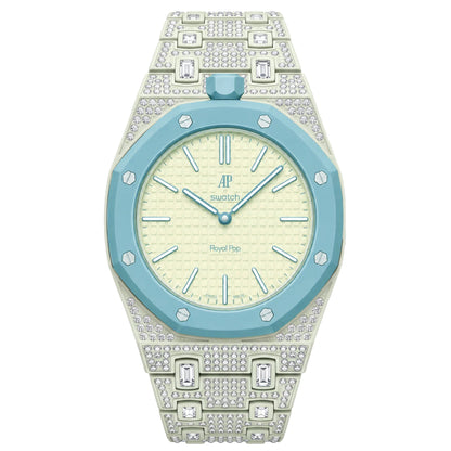 Royal Oak Pop Exclusive Bioceramic Case & Bioceramic Strap Full Diamond