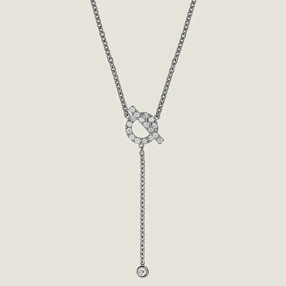 [Topon Jewelry]FINESSE SILVER DIAMOND NECKLACE