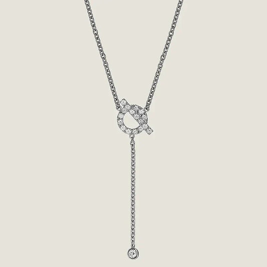 [Topon Jewelry]FINESSE SILVER DIAMOND NECKLACE