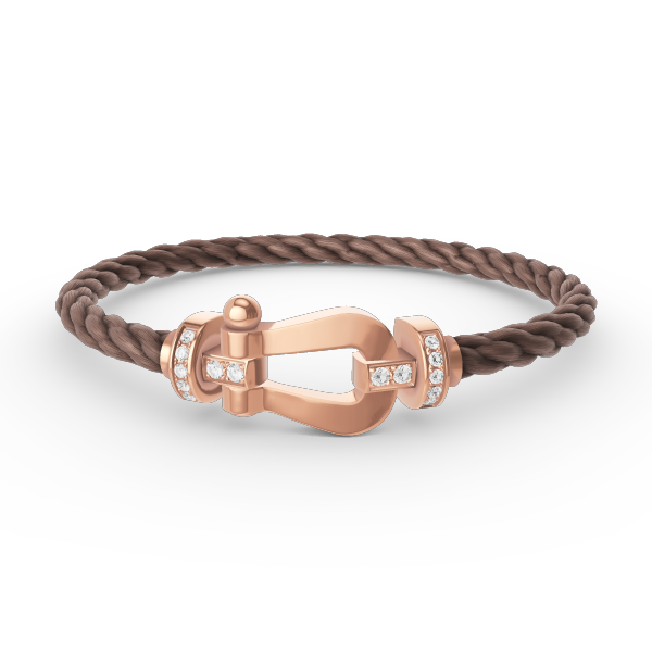 [Topon Jewelry]FORCE LARGE HORSESHOE HALF DIAMOND BRACELET ROSE GOLD