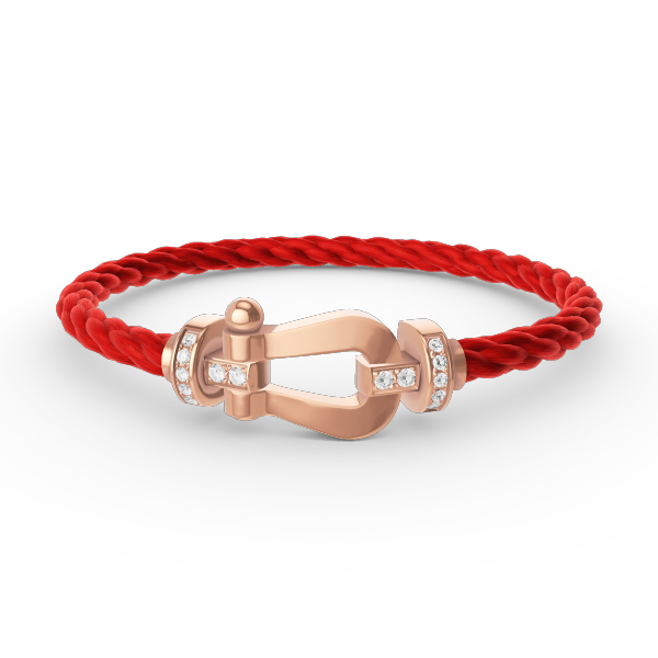 [Topon]FORCE LARGE HORSESHOE HALF DIAMOND BRACELET ROSE GOLD
