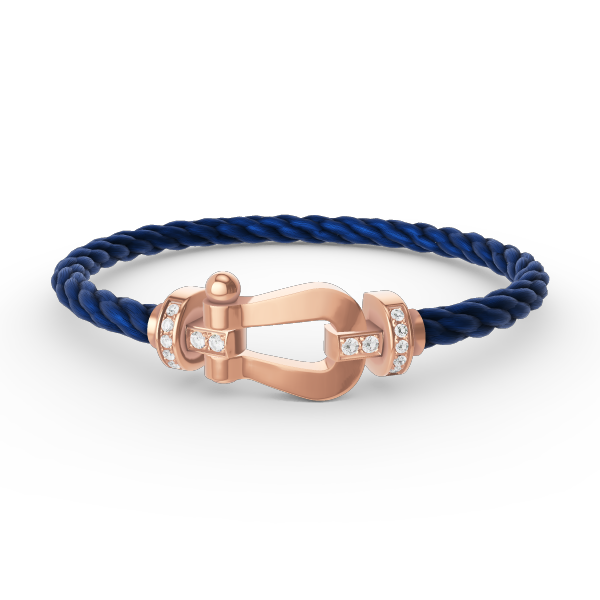 [Topon Jewelry]FORCE LARGE HORSESHOE HALF DIAMOND BRACELET ROSE GOLD