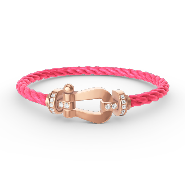 [Topon Jewelry]FORCE LARGE HORSESHOE HALF DIAMOND BRACELET ROSE GOLD