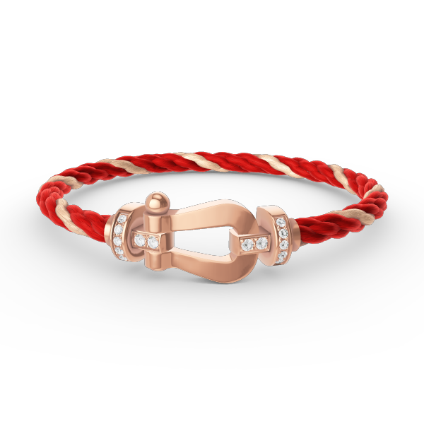 [Topon Jewelry]FORCE LARGE HORSESHOE HALF DIAMOND BRACELET ROSE GOLD