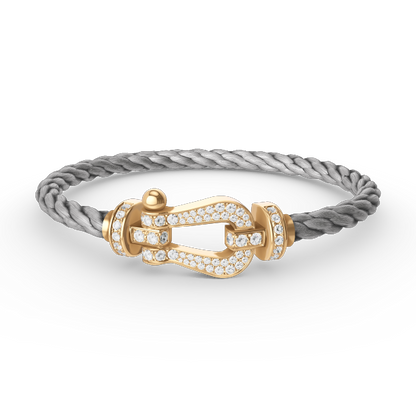 [Topon]FORCE LARGE HORSESHOE FULL DIAMOND BRACELET GOLD