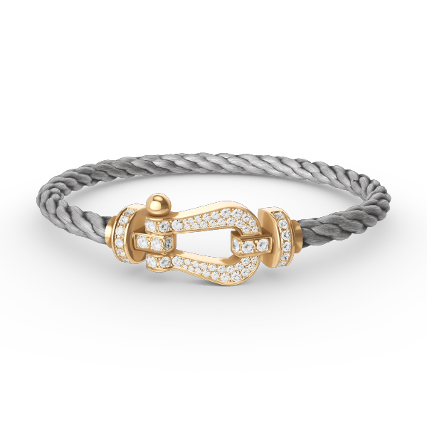 [Topon Jewelry]FORCE LARGE HORSESHOE FULL DIAMOND BRACELET GOLD