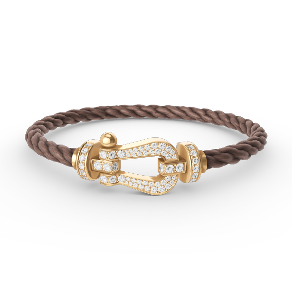 [Topon Jewelry]FORCE LARGE HORSESHOE FULL DIAMOND BRACELET GOLD