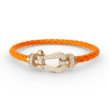 [Topon]FORCE LARGE HORSESHOE FULL DIAMOND BRACELET GOLD
