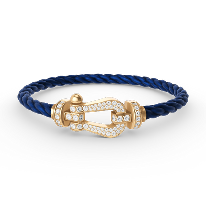 [Topon Jewelry]FORCE LARGE HORSESHOE FULL DIAMOND BRACELET GOLD