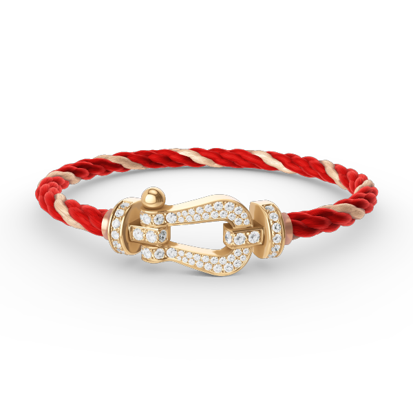 [Topon Jewelry]FORCE LARGE HORSESHOE FULL DIAMOND BRACELET GOLD