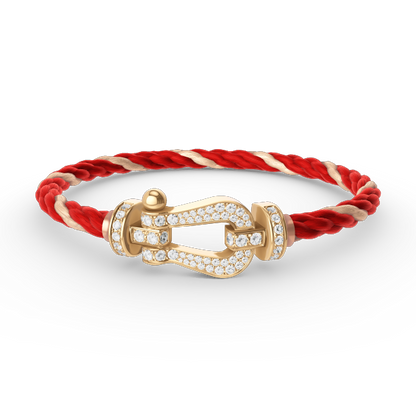 [Topon Jewelry]FORCE LARGE HORSESHOE FULL DIAMOND BRACELET GOLD