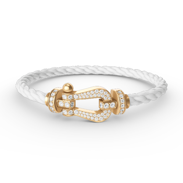 [Topon Jewelry]FORCE LARGE HORSESHOE FULL DIAMOND BRACELET GOLD