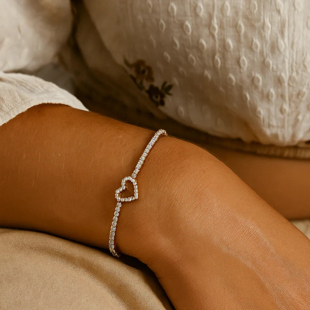 [Topon]Patrice Diamond Heart Bracelet