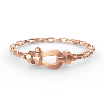 [Topon Jewelry]FORCE LARGE HORSESHOE CLASP  METAL BRACELET