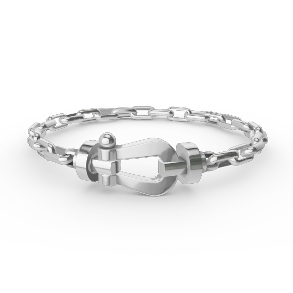 [Topon Jewelry]FORCE LARGE HORSESHOE CLASP  METAL BRACELET