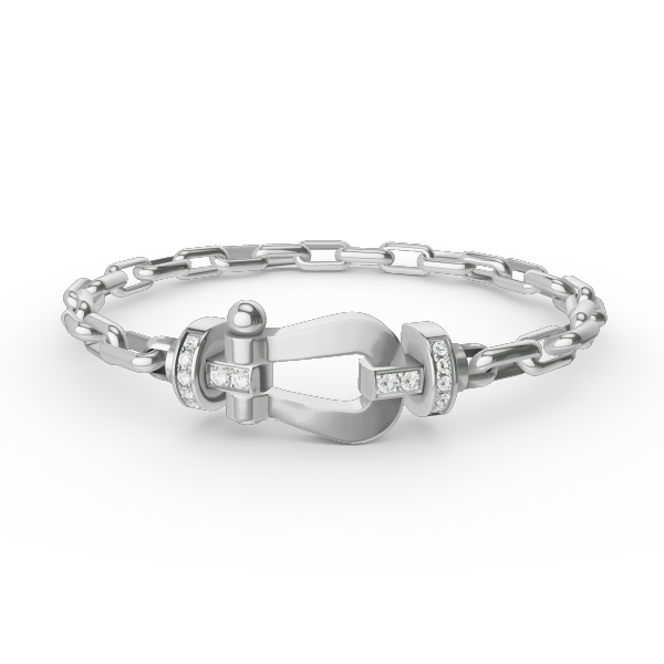 [Topon Jewelry]FORCE LARGE HORSESHOE CLASP  METAL BRACELET