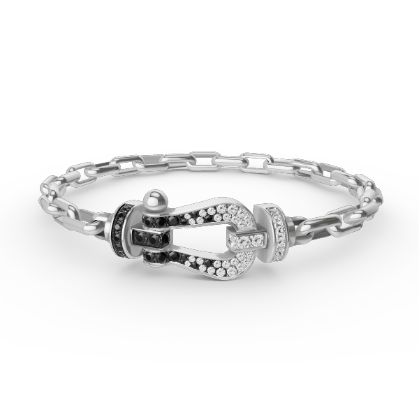 [Topon Jewelry]FORCE LARGE HORSESHOE CLASP  METAL BRACELET