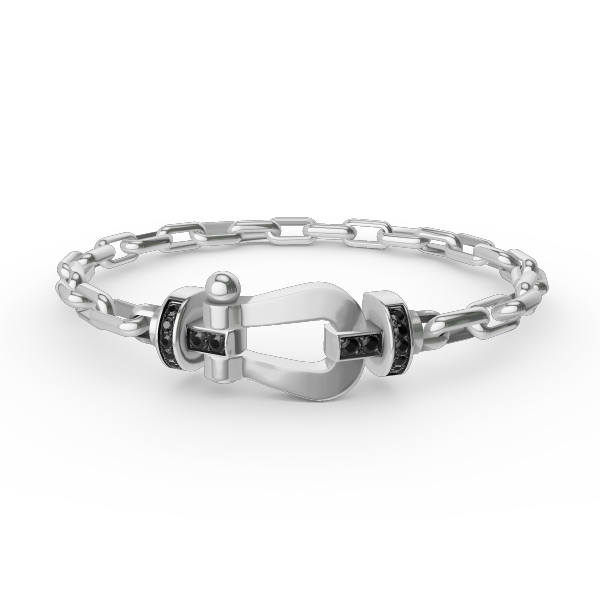 [Topon Jewelry]FORCE LARGE HORSESHOE CLASP  METAL BRACELET