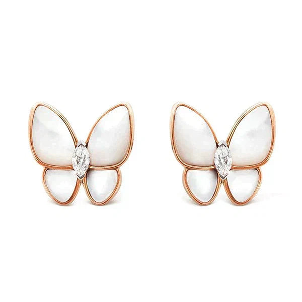 [Topon]BUTTERFLY MOP DIAMOND EARRINGS