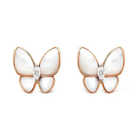 [Topon]BUTTERFLY MOP DIAMOND EARRINGS
