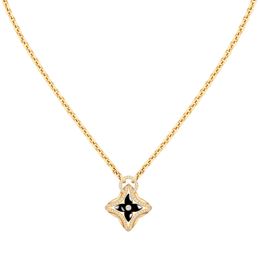 [Topon]STAR PEDANT PINK GOLD DIAMOND NECKLACE