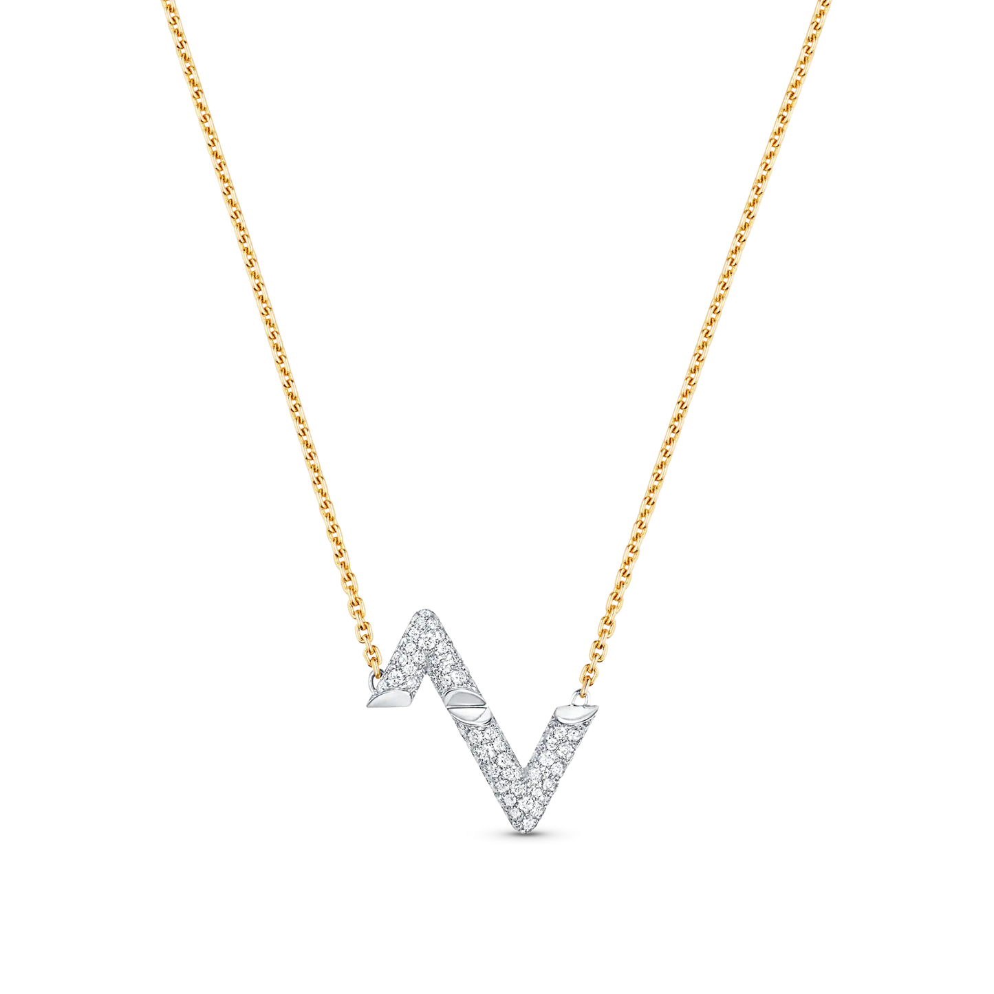 [Topon]VOLT SILVER DIAMOND PEDANT NECKLACE