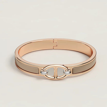 [Topon Jewelry]CLIC CHAINE PINK GOLD BRACELET