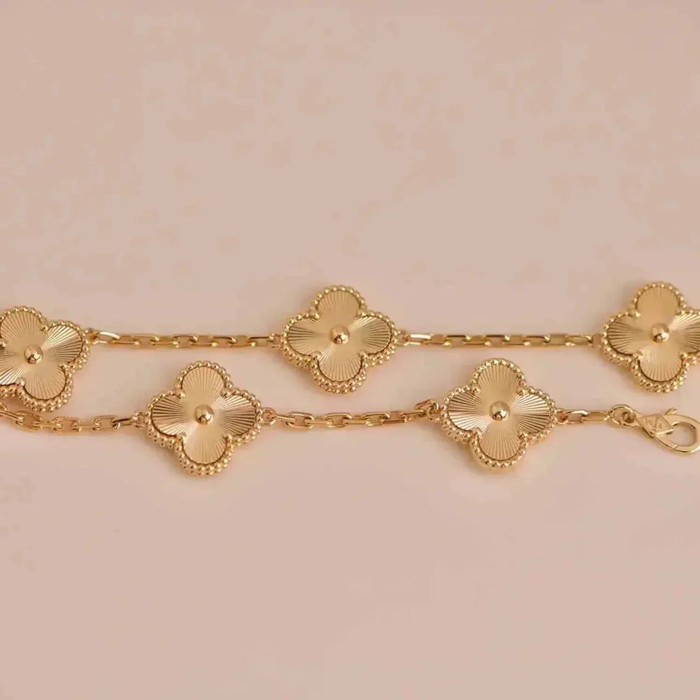 [Topon Jewelry]CLOVER 5 FLOWERS LASER BRACELET