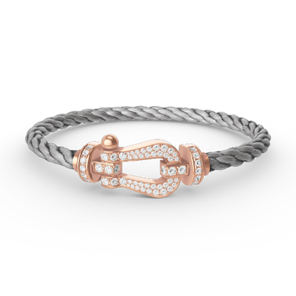 [Topon]FORCE LARGE HORSESHOE FULL DIAMOND BRACELET ROSE GOLD