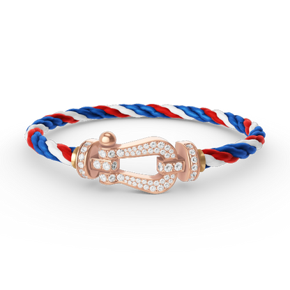 [Topon]FORCE LARGE HORSESHOE FULL DIAMOND BRACELET ROSE GOLD