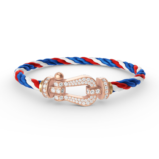 [Topon]FORCE LARGE HORSESHOE FULL DIAMOND BRACELET ROSE GOLD