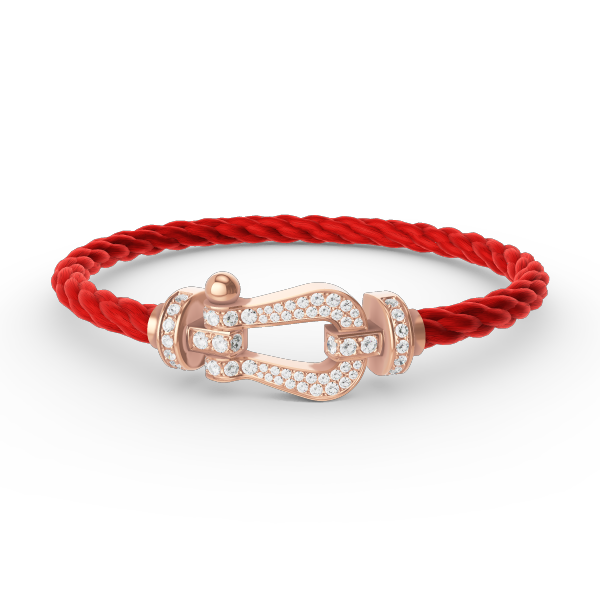 [Topon Jewelry]FORCE LARGE HORSESHOE FULL DIAMOND BRACELET ROSE GOLD