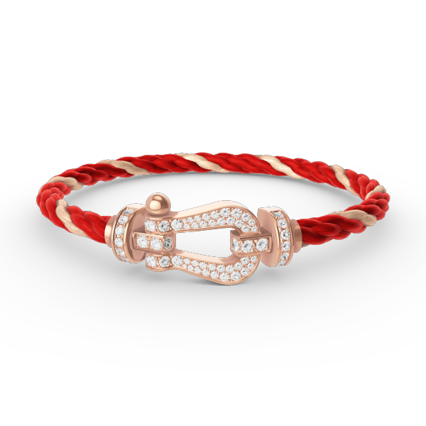 [Topon Jewelry]FORCE LARGE HORSESHOE FULL DIAMOND BRACELET ROSE GOLD