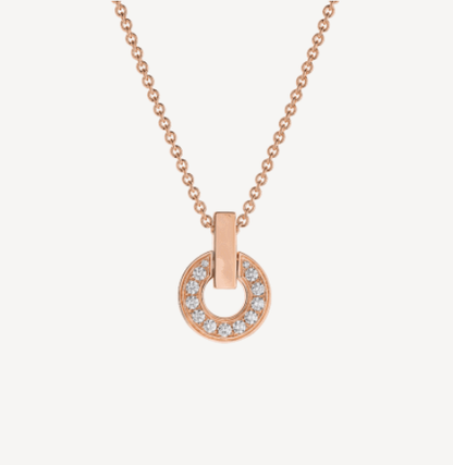 [Topon Jewelry]GARI NECKLACE PINK GOLD DIAMOND