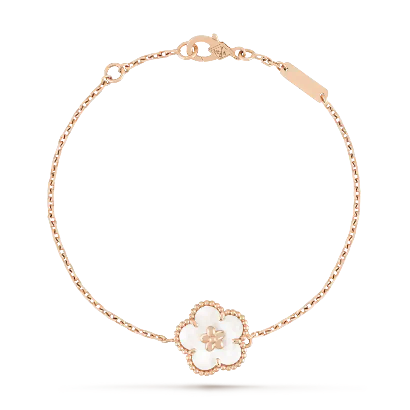 [Topon Jewelry]LUCKY WHITE MOP PLUM BLOSSOM  BRACELET