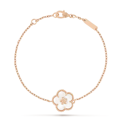 [Topon Jewelry]LUCKY WHITE MOP PLUM BLOSSOM  BRACELET