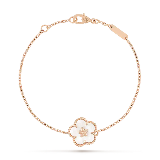 [Topon Jewelry]LUCKY WHITE MOP PLUM BLOSSOM  BRACELET