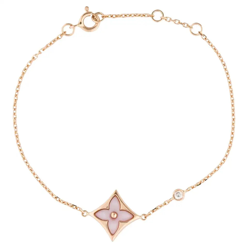 [Topon Jewelry]STAR 1 DIAMOND PINK GOLD BRACELET