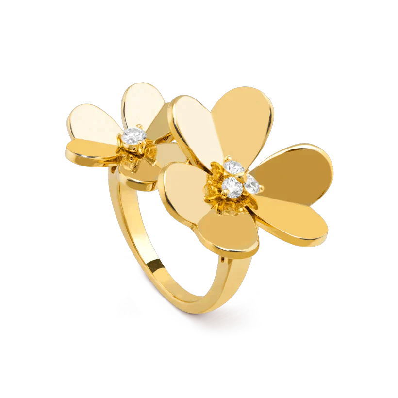 [Topon Jewelry]CLOVER COMOS GOLD DIAMOND RING