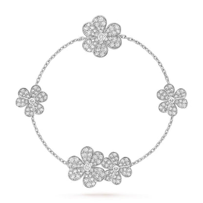 [Topon Jewelry]FRIVOLE SILVER 5 FLOWERS BRACELET