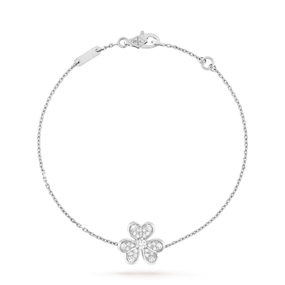 [Topon Jewelry]FRIVOLE SILVER FLOWER DIAMOND BRACELET