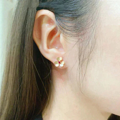 [Topon Jewelry]FRIVOLE  FLOWER PINK EARRINGS