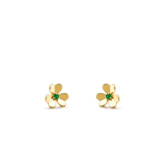 [Topon Jewelry]FRIVOLE  FLOWER MALACHITE EARRINGS